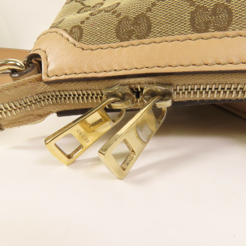 GUCCI 帆布Vintage Web GG Canvas Boston金扣手挽肩背兩用袋-8