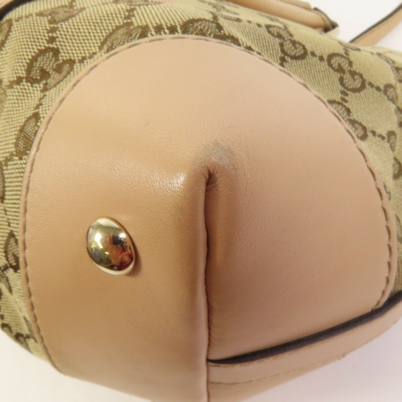 GUCCI 帆布Vintage Web GG Canvas Boston金扣手挽肩背兩用袋-13