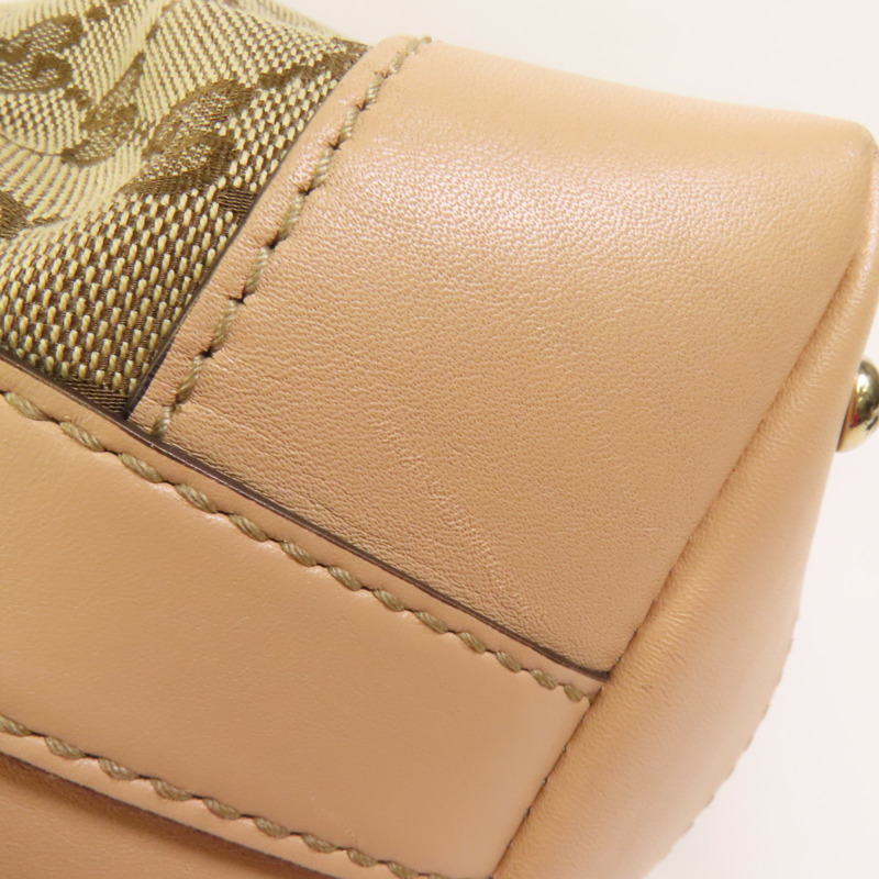 GUCCI 帆布Vintage Web GG Canvas Boston金扣手挽肩背兩用袋-16