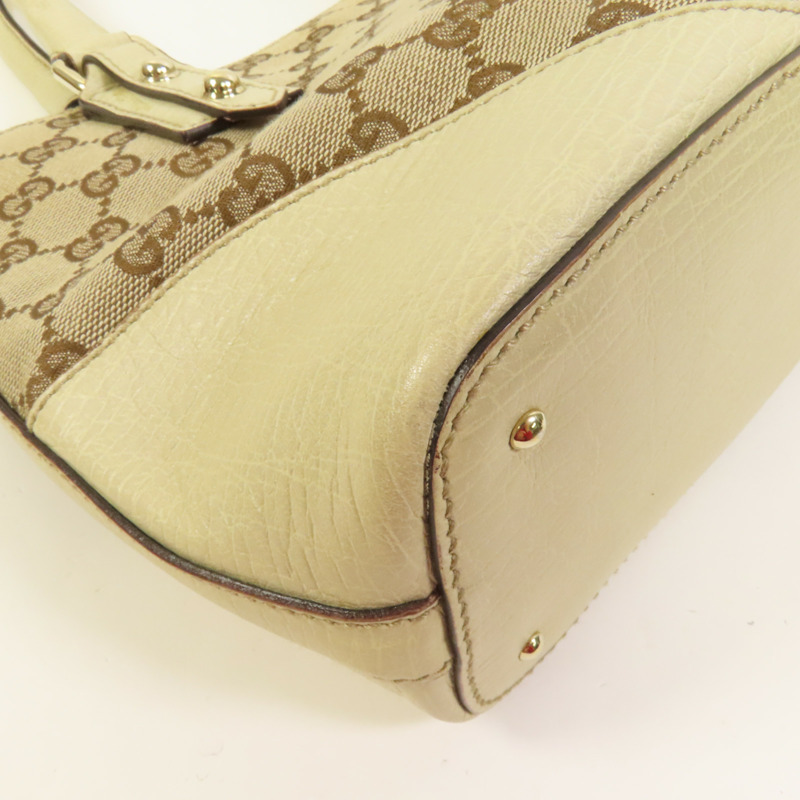 GUCCI 帆布Horsebit Tote金扣手挽袋-12