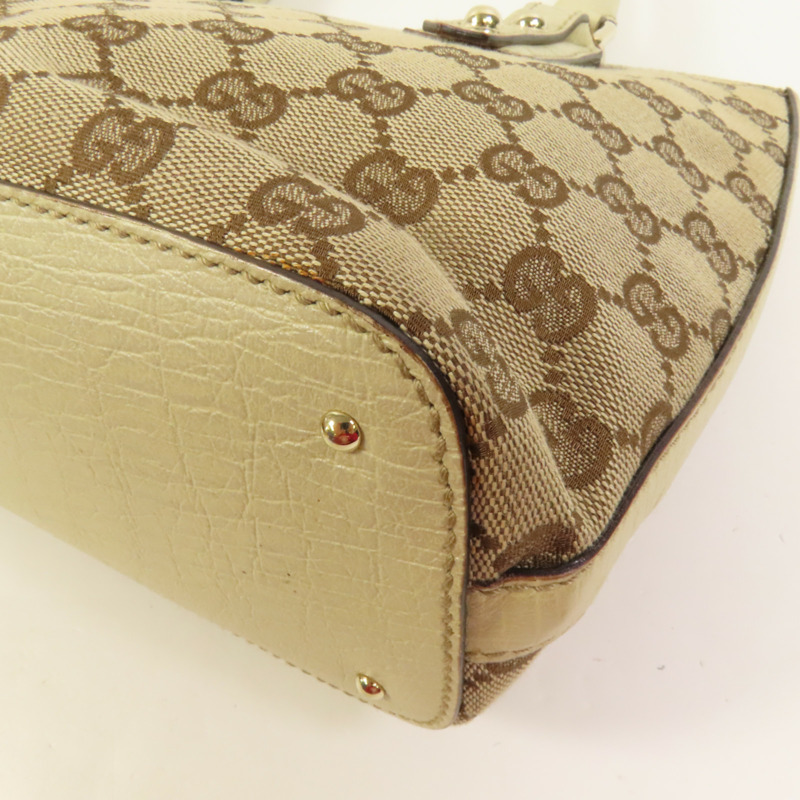 GUCCI 帆布Horsebit Tote金扣手挽袋-13