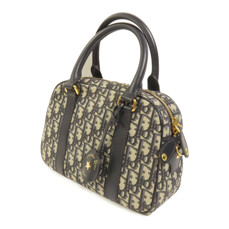 Dior 帆布D-Vibe Medium金扣手挽肩背兩用袋-2