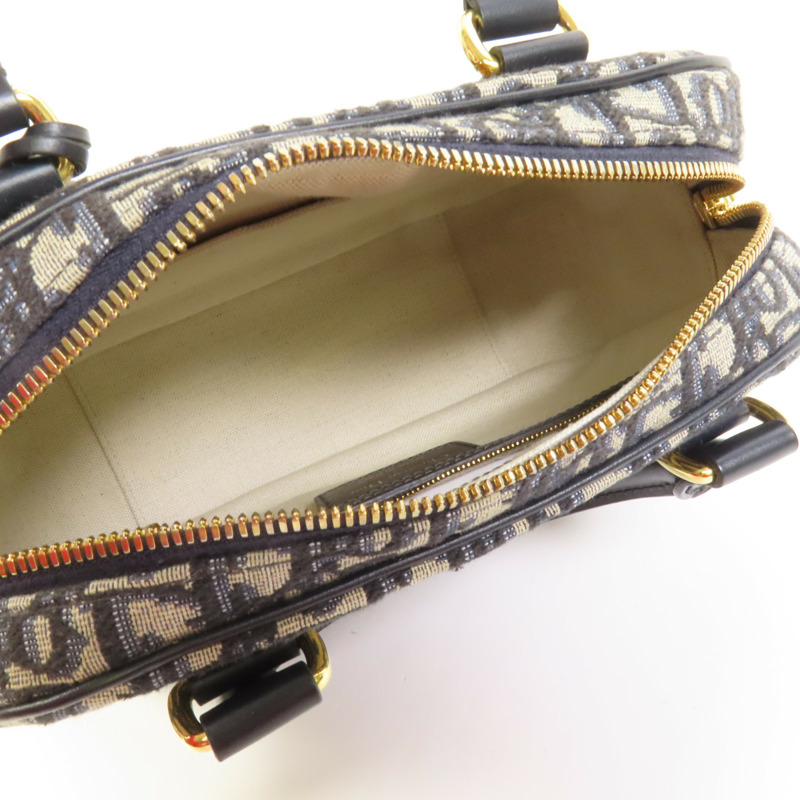 Dior 帆布D-Vibe Medium金扣手挽肩背兩用袋-4