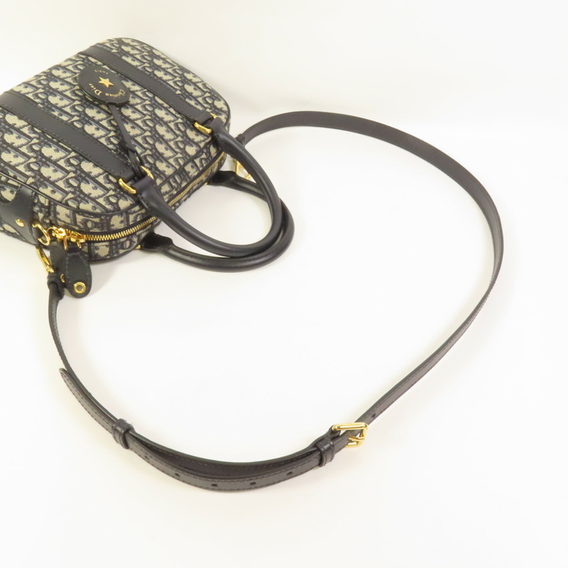 Dior 帆布D-Vibe Medium金扣手挽肩背兩用袋-5