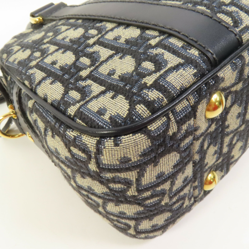 Dior 帆布D-Vibe Medium金扣手挽肩背兩用袋-14