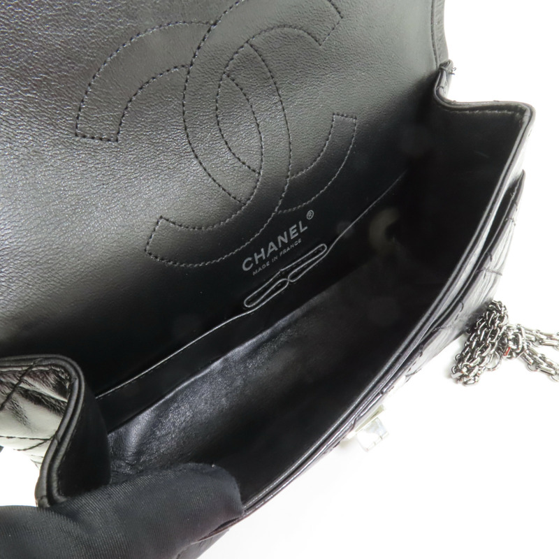 CHANEL 牛皮皮革2.55 Chain Shoulder鏈帶肩背袋-4