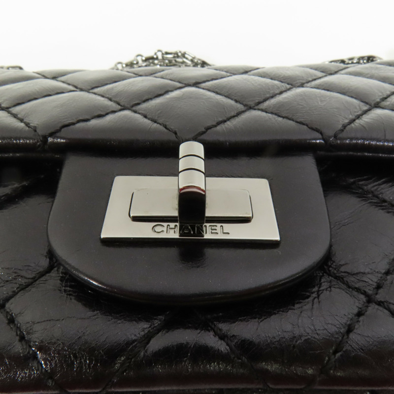 CHANEL 牛皮皮革2.55 Chain Shoulder鏈帶肩背袋-7