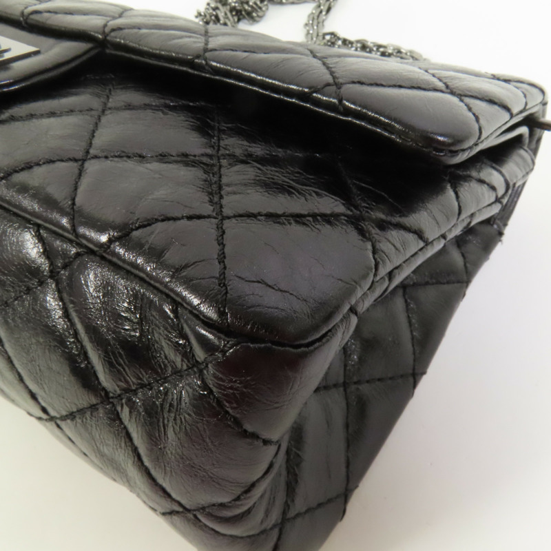 CHANEL 牛皮皮革2.55 Chain Shoulder鏈帶肩背袋-14