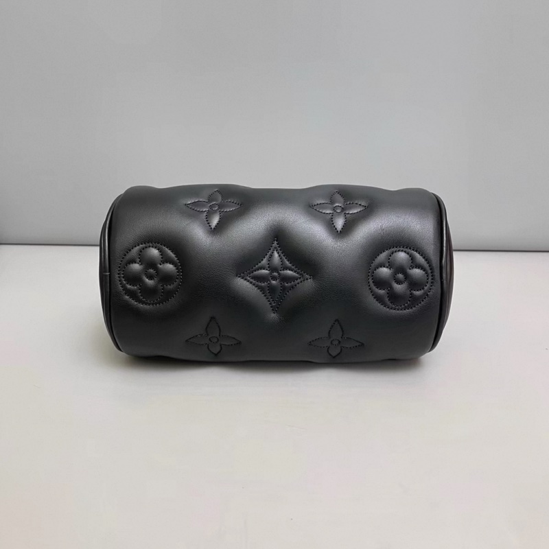 LV路易威登Papillon BB壓紋黑色全皮巴比龍 芯片-3