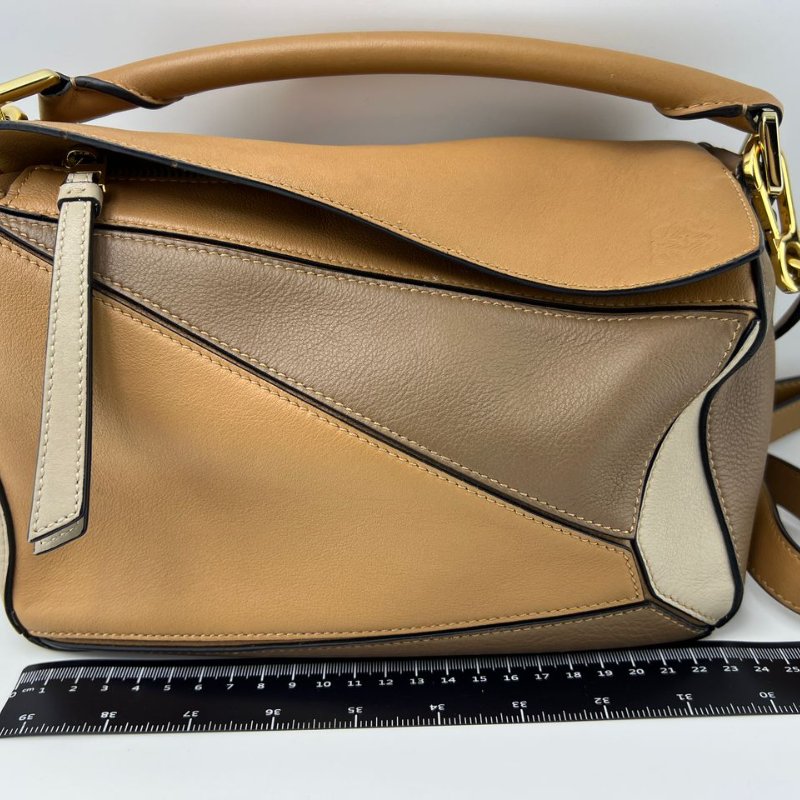 LOEWE Puzzle 拼色幾何包-0