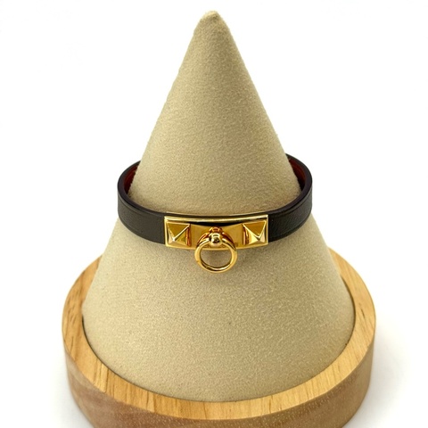 HERMES 愛馬仕 大象灰 Rivale Mini 手環 U刻