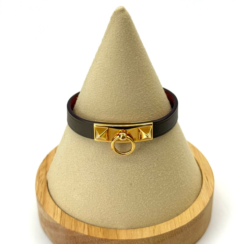 HERMES 愛馬仕 大象灰 Rivale Mini 手環 U刻-0