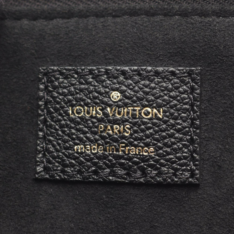 路易威登 Petit Palais PM 雙色手提包,皮革,Monogram Empreinte,女式,黑色/米色,M58913-3