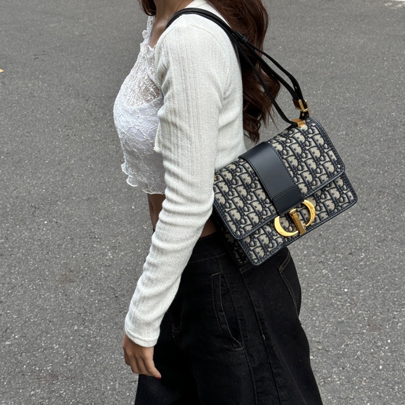 【超好看🥰】 Dior Montaigne 蒙田 經典老花 斜背包(專櫃120,000)-4