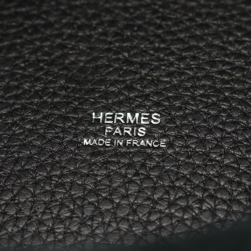 愛馬仕 Picotin Lock MM 托特水桶包,Clemence 皮革,黑色,SHW,二手。-3