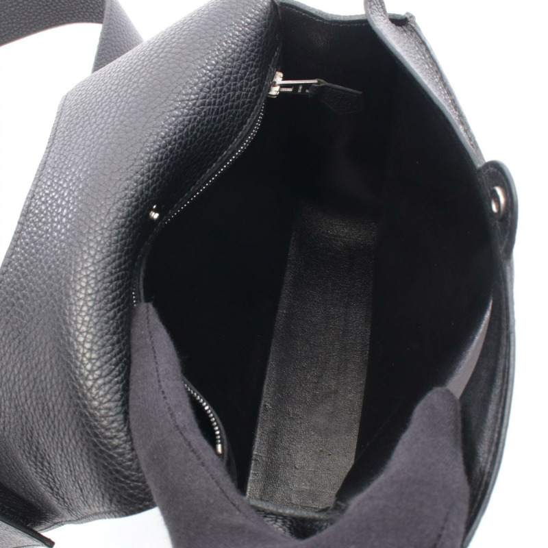 愛馬仕 Togo 皮革黑色 SHW 女士單肩斜背包 N-2