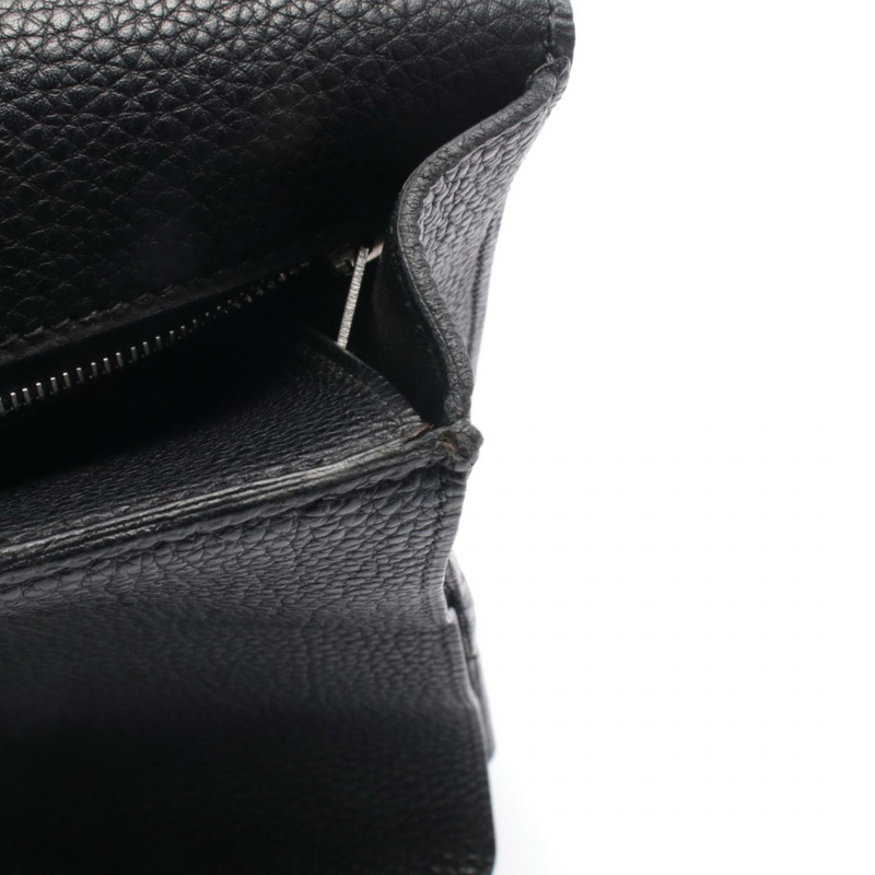 愛馬仕 Togo 皮革黑色 SHW 女士單肩斜背包 N-6