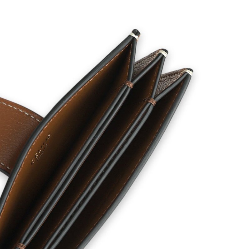 【CELINE】Nino Accordeon 牛皮 卡包 皮夾 短夾 卡夾 棕黃色 10N843GHH.04LU-4