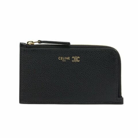 【CELINE】Long Zipped 牛皮 拉鍊 皮夾 卡夾 零錢包 黑色 藍色 L10082O54.GFS3
