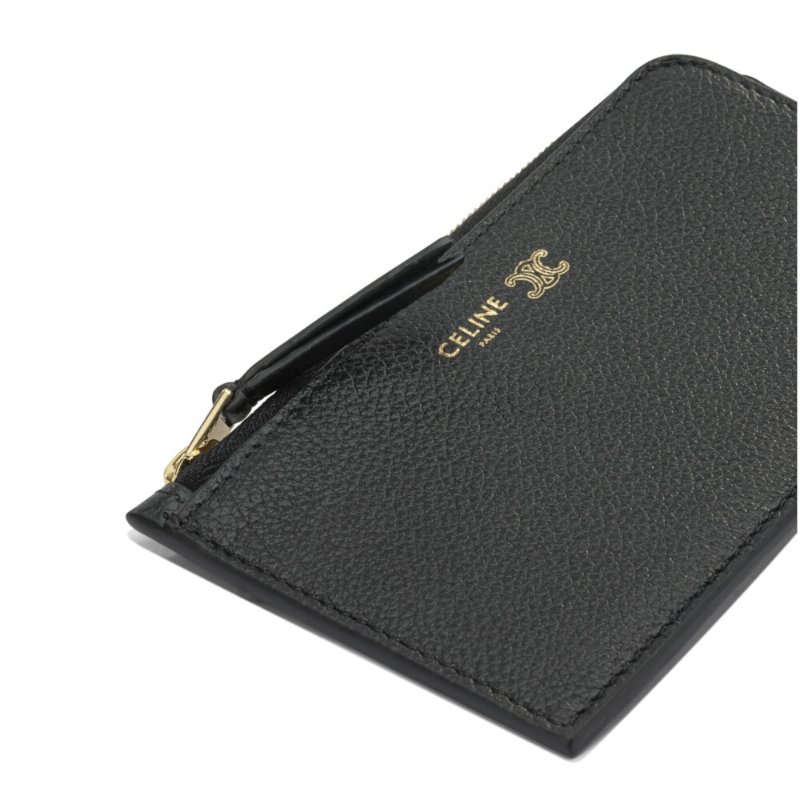 【CELINE】Long Zipped 牛皮 拉鍊 皮夾 卡夾 零錢包 黑色 藍色 L10082O54.GFS3-2