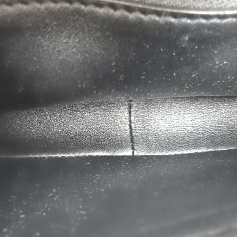 CELINE Triomphe凱旋門金屬鎖扣Teen18黑色牛皮金扣肩背包-5