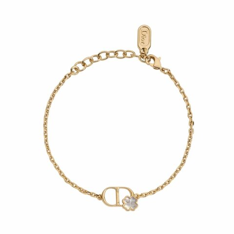 【Dior 迪奧】CD Garden 珍珠母貝幸運草 手鍊 B3305WOMMP.301