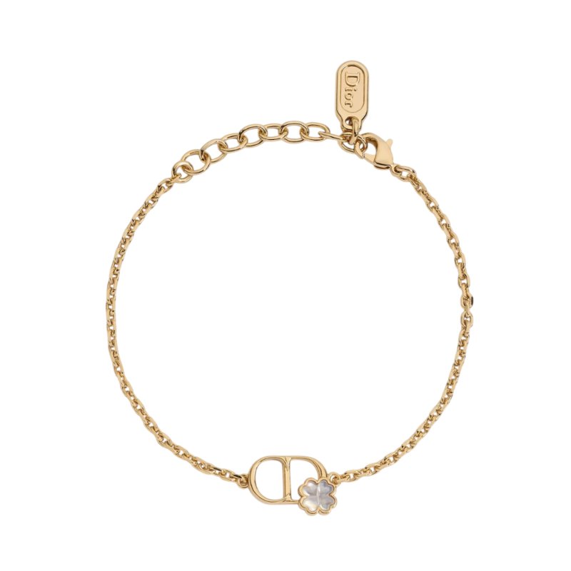 【Dior 迪奧】CD Garden 珍珠母貝幸運草 手鍊 B3305WOMMP.301-2