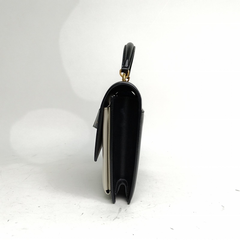 SAINT LAURENT SUNSET日落包配手柄中號25拼色牛皮金扣肩背包-1