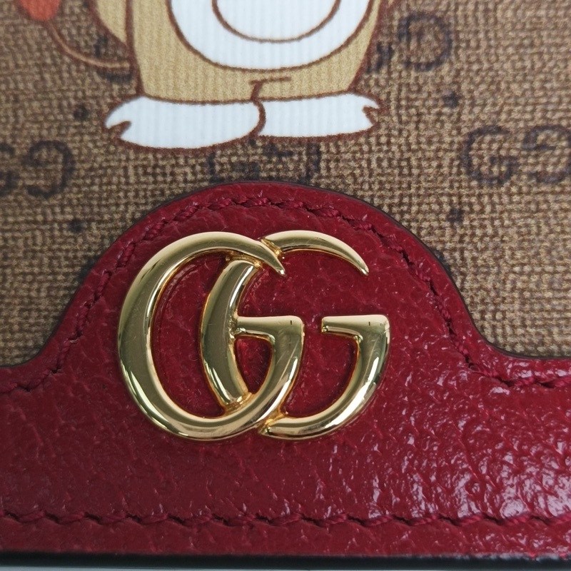 GUCCI 圖案PVC卡包零錢包機器貓聯名-4