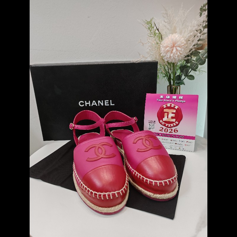 Chanel shoes 漁夫鞋 40碼 全新-0