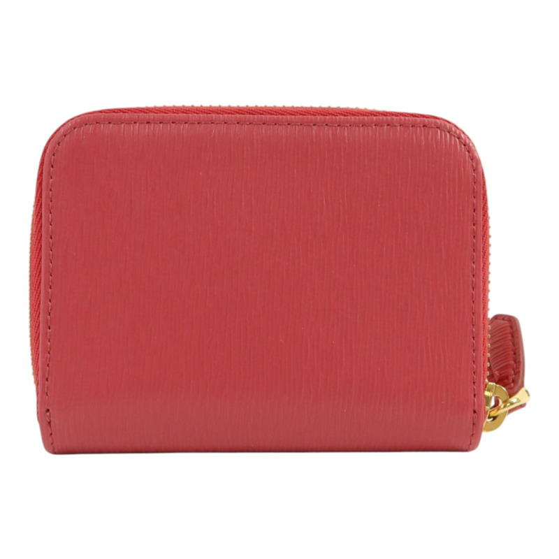 PRADA 牛皮皮革Card Case金扣卡片套-1