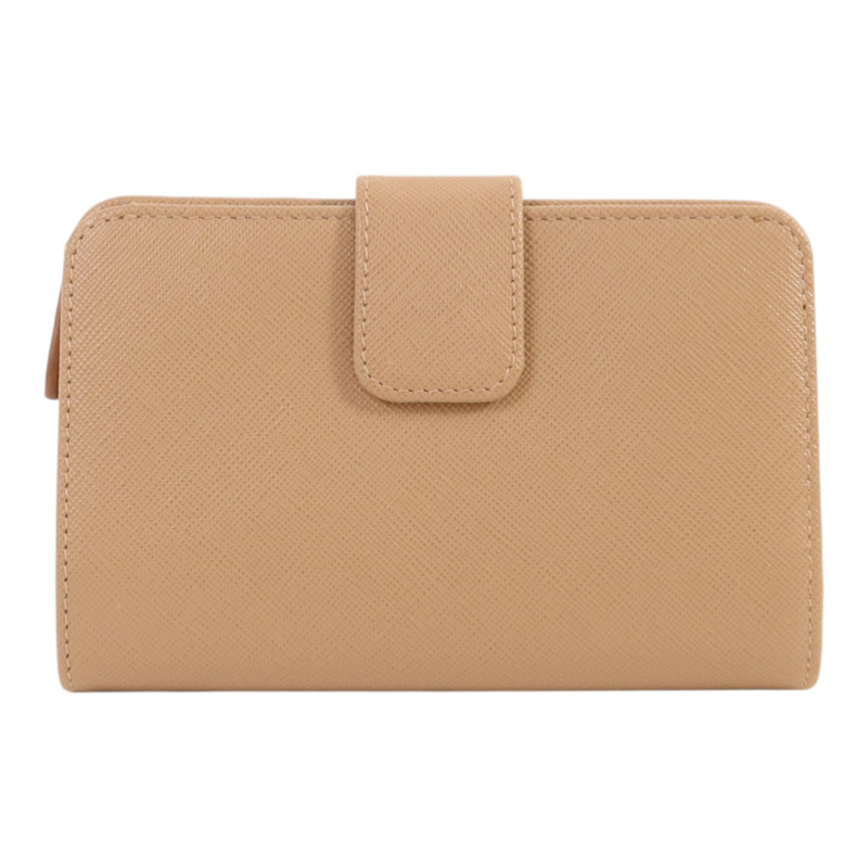 PRADA Saffiano皮革Wallet金扣錢包-1