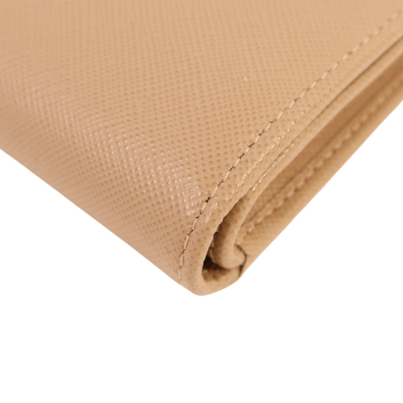 PRADA Saffiano皮革Wallet金扣錢包-14