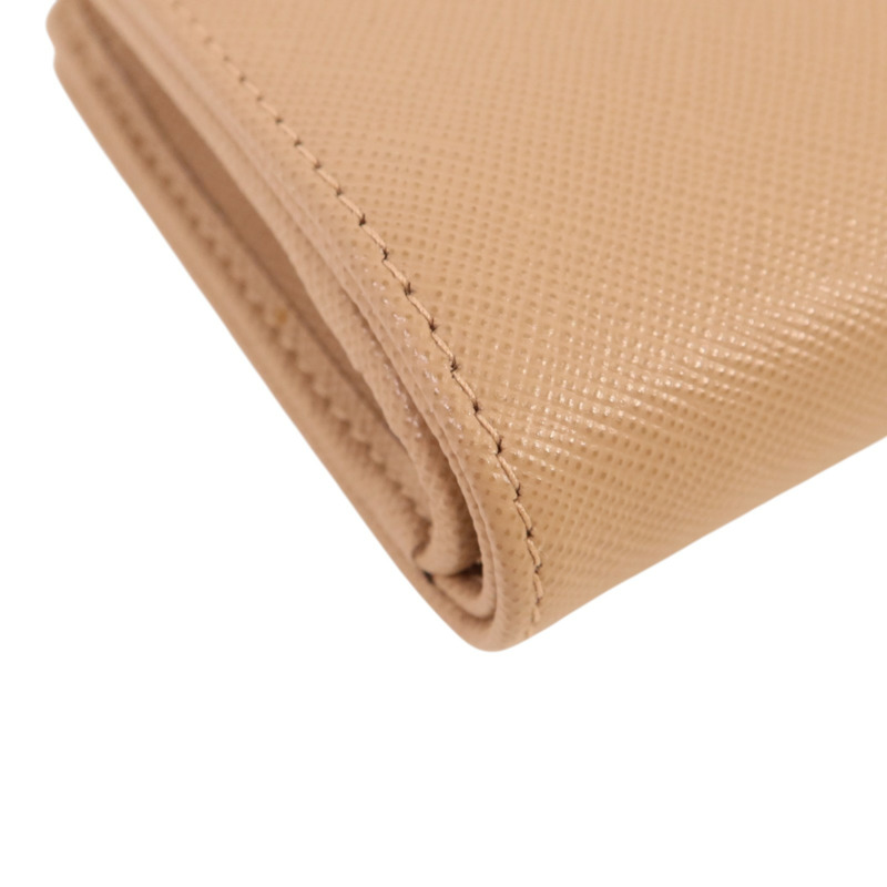 PRADA Saffiano皮革Wallet金扣錢包-17