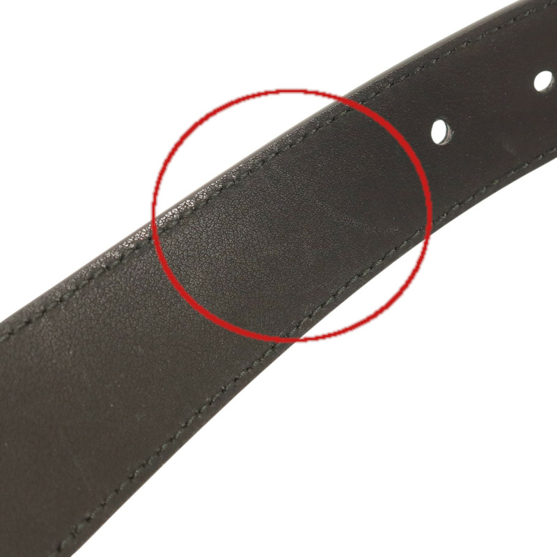 GUCCI 牛皮皮革Belt金扣皮帶-5