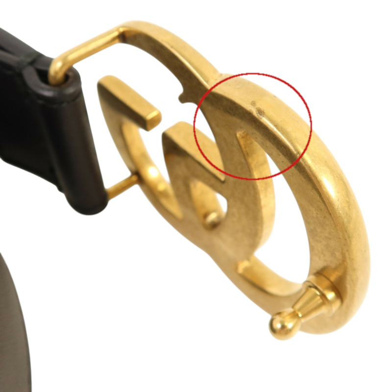 GUCCI 牛皮皮革Belt金扣皮帶-7