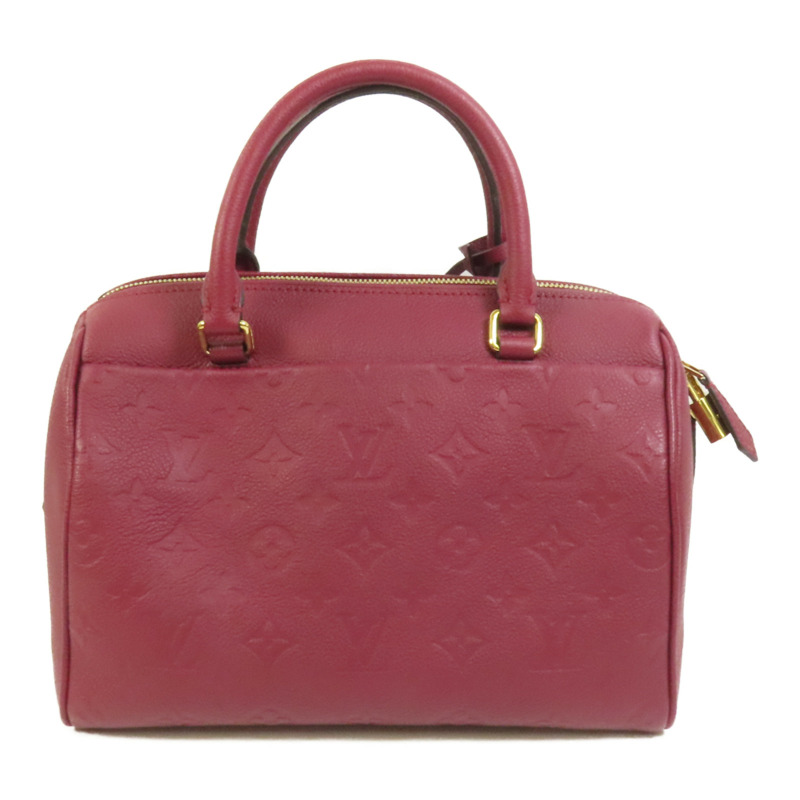 LOUIS VUITTON Monogram Empreinte Speedy Bandouliere 25金扣手挽肩背兩用袋-1