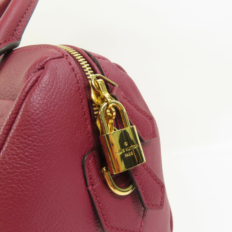LOUIS VUITTON Monogram Empreinte Speedy Bandouliere 25金扣手挽肩背兩用袋-8