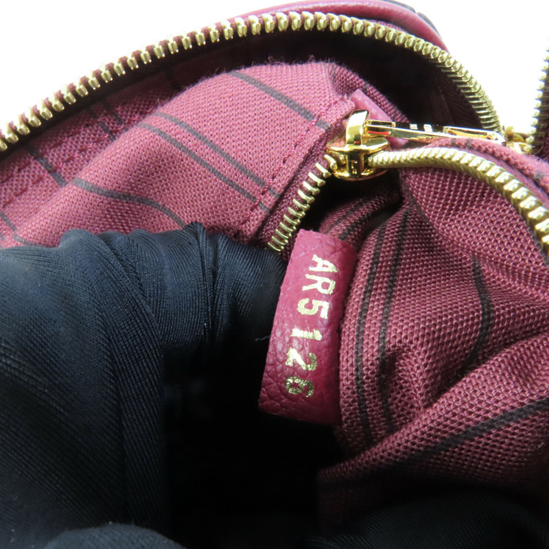 LOUIS VUITTON Monogram Empreinte Speedy Bandouliere 25金扣手挽肩背兩用袋-11