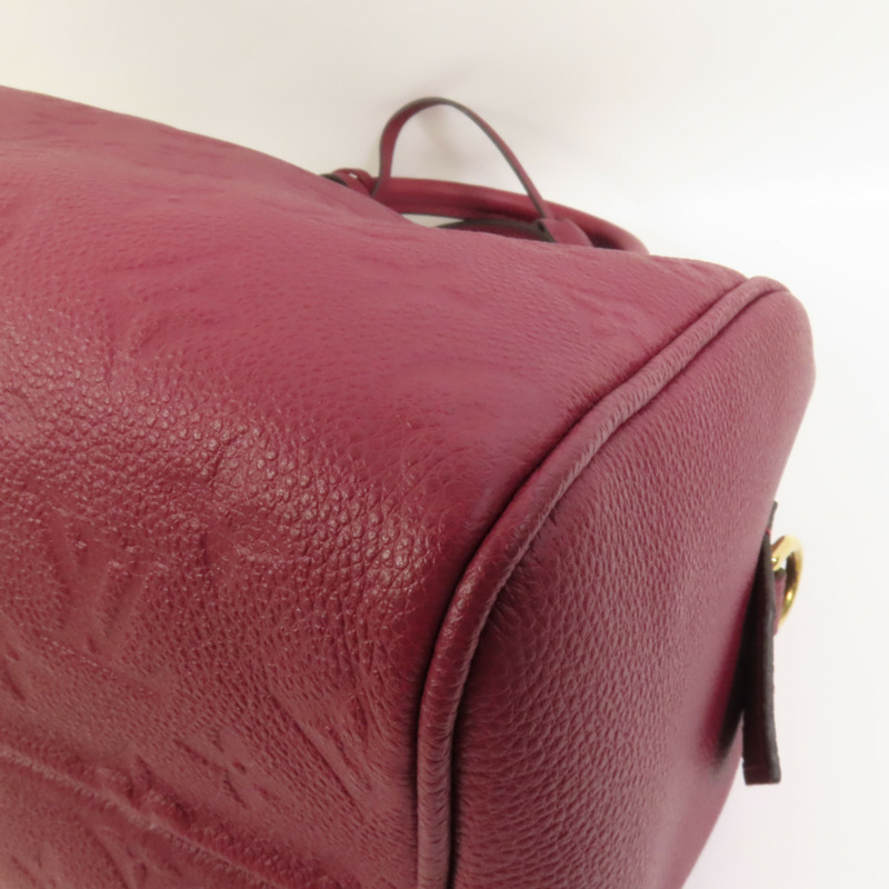 LOUIS VUITTON Monogram Empreinte Speedy Bandouliere 25金扣手挽肩背兩用袋-15