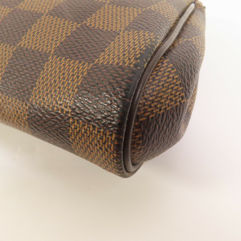 LOUIS VUITTON Damier Eva金扣手挽肩背兩用袋棕色-13