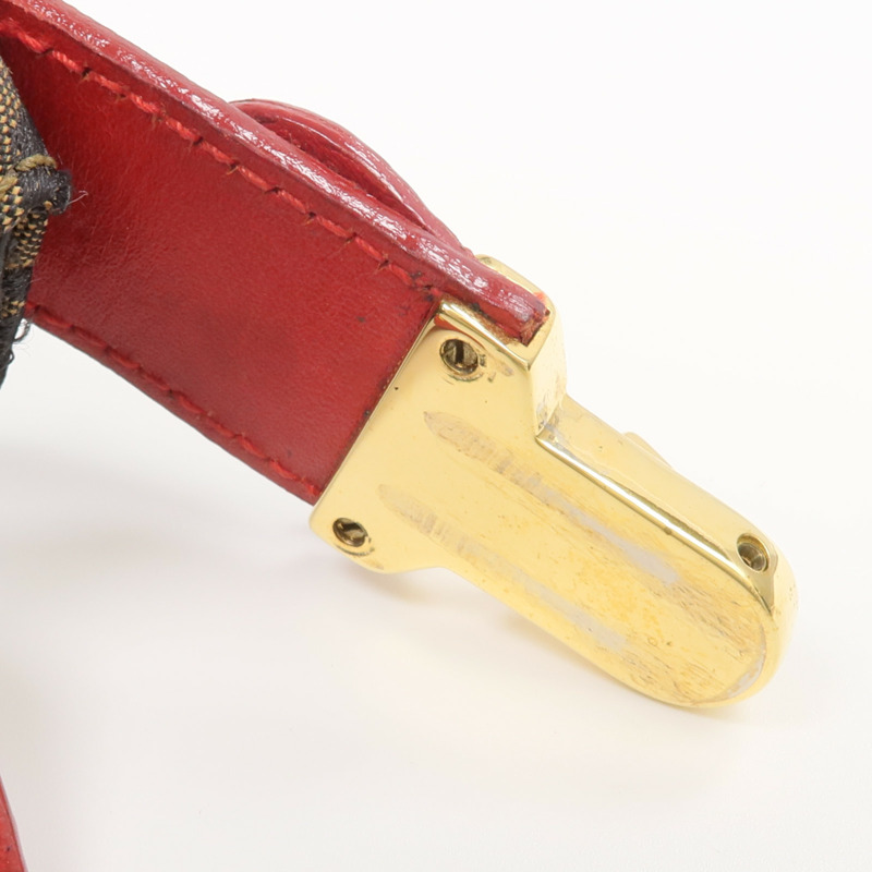 FENDI 帆布/皮革Cosmetic Pouch金扣化妝袋-8