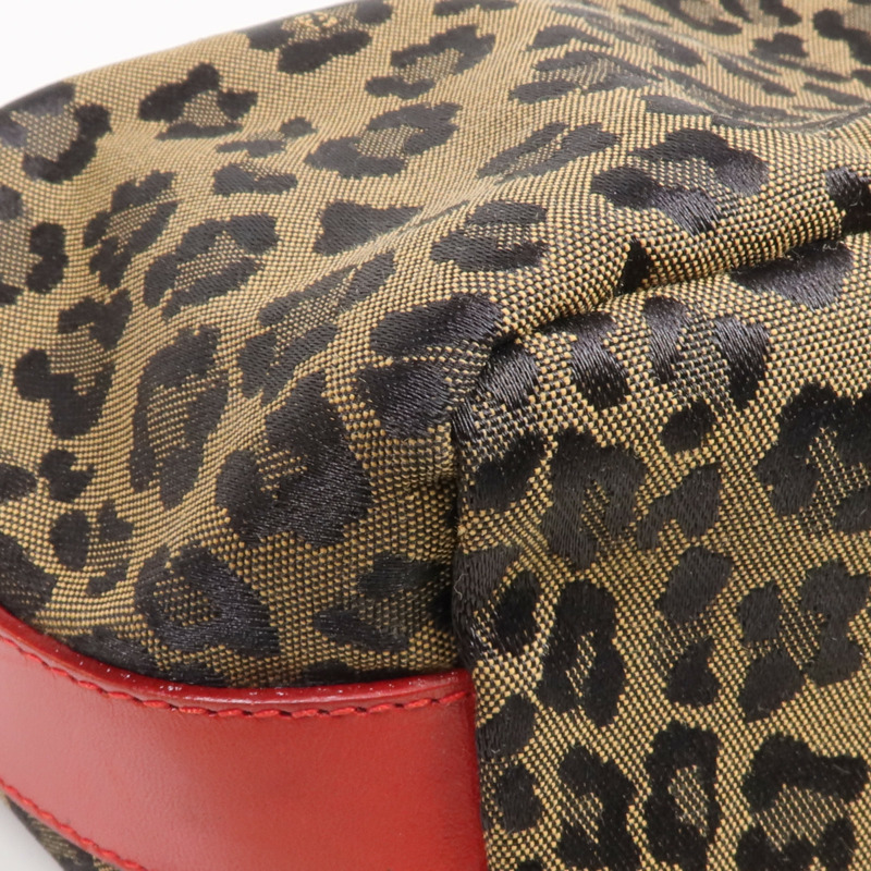 FENDI 帆布/皮革Cosmetic Pouch金扣化妝袋-16