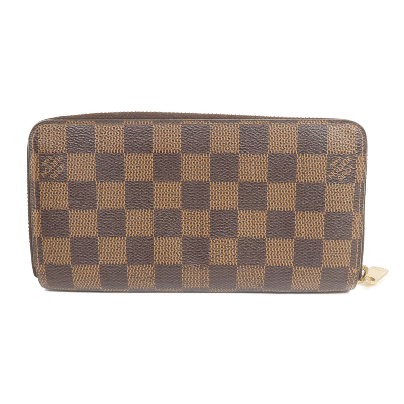 LOUIS VUITTON Damier Zippy Wallet金扣長錢包-1
