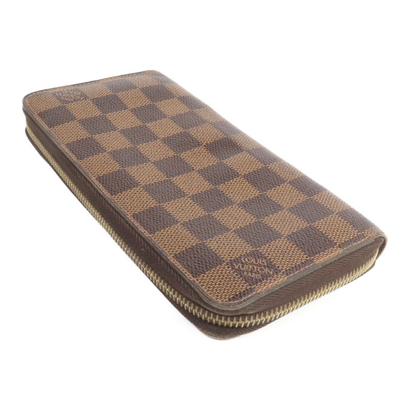 LOUIS VUITTON Damier Zippy Wallet金扣長錢包-4