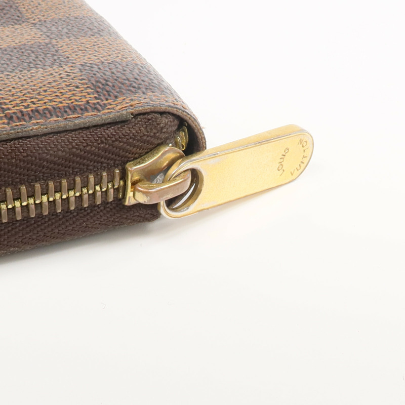 LOUIS VUITTON Damier Zippy Wallet金扣長錢包-6