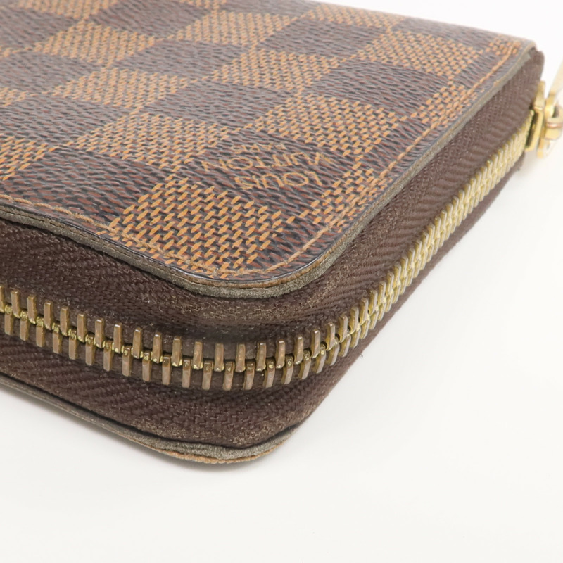 LOUIS VUITTON Damier Zippy Wallet金扣長錢包-7