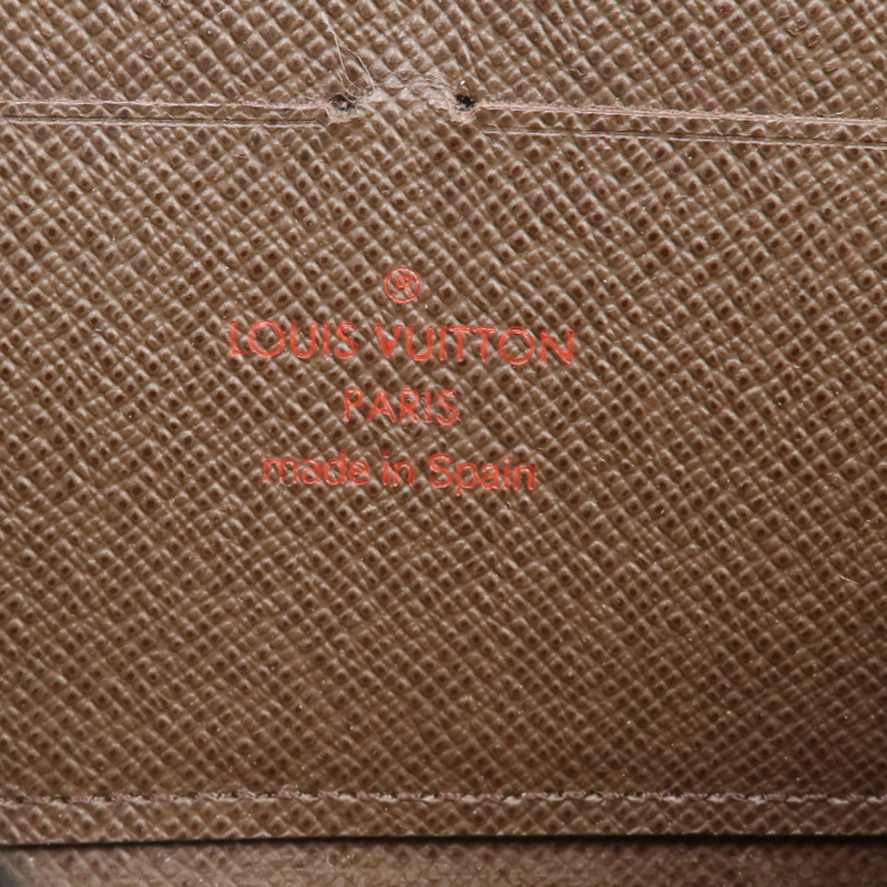 LOUIS VUITTON Damier Zippy Wallet金扣長錢包-9