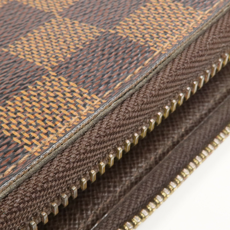 LOUIS VUITTON Damier Zippy Wallet金扣長錢包-12