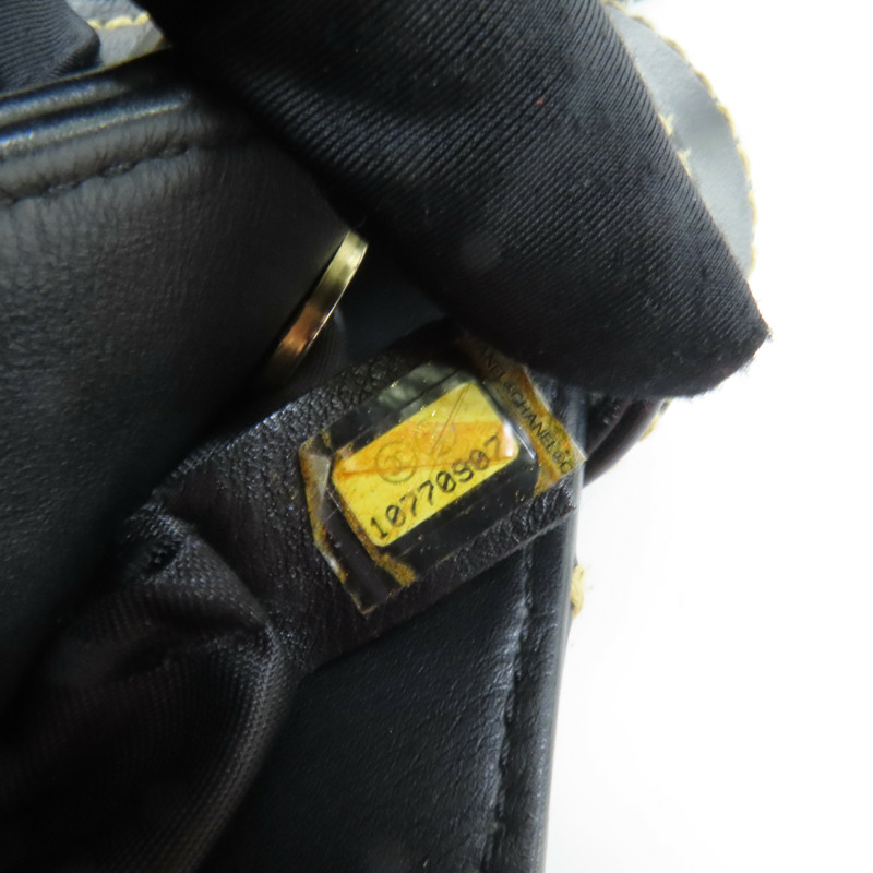 CHANEL 牛皮皮革Tote Bag金扣肩背袋-8